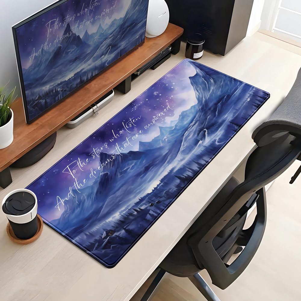 Acotar Desk Mat Sara J Maas Fantasy Mouse Pad Large for Desk Computer Pc Laptop Aesthetic Desk pad