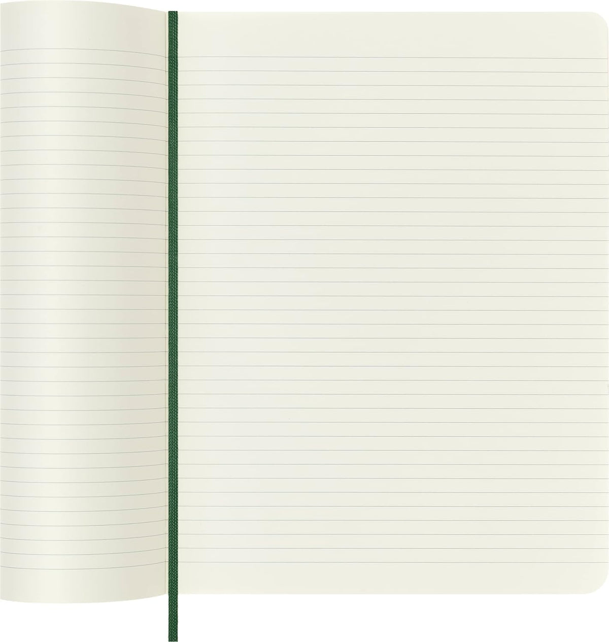 Moleskine Classic Notebook, Soft Cover, XL (7.5" x 9.5") Ruled/Lined, Myrtle Green, 192 Pages