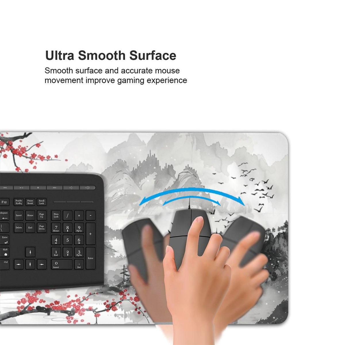35.4 x 15.7 in, Waterproof XXL Large Mouse Pad for Desk, Extended Keyboard Mouse Mat for Computer