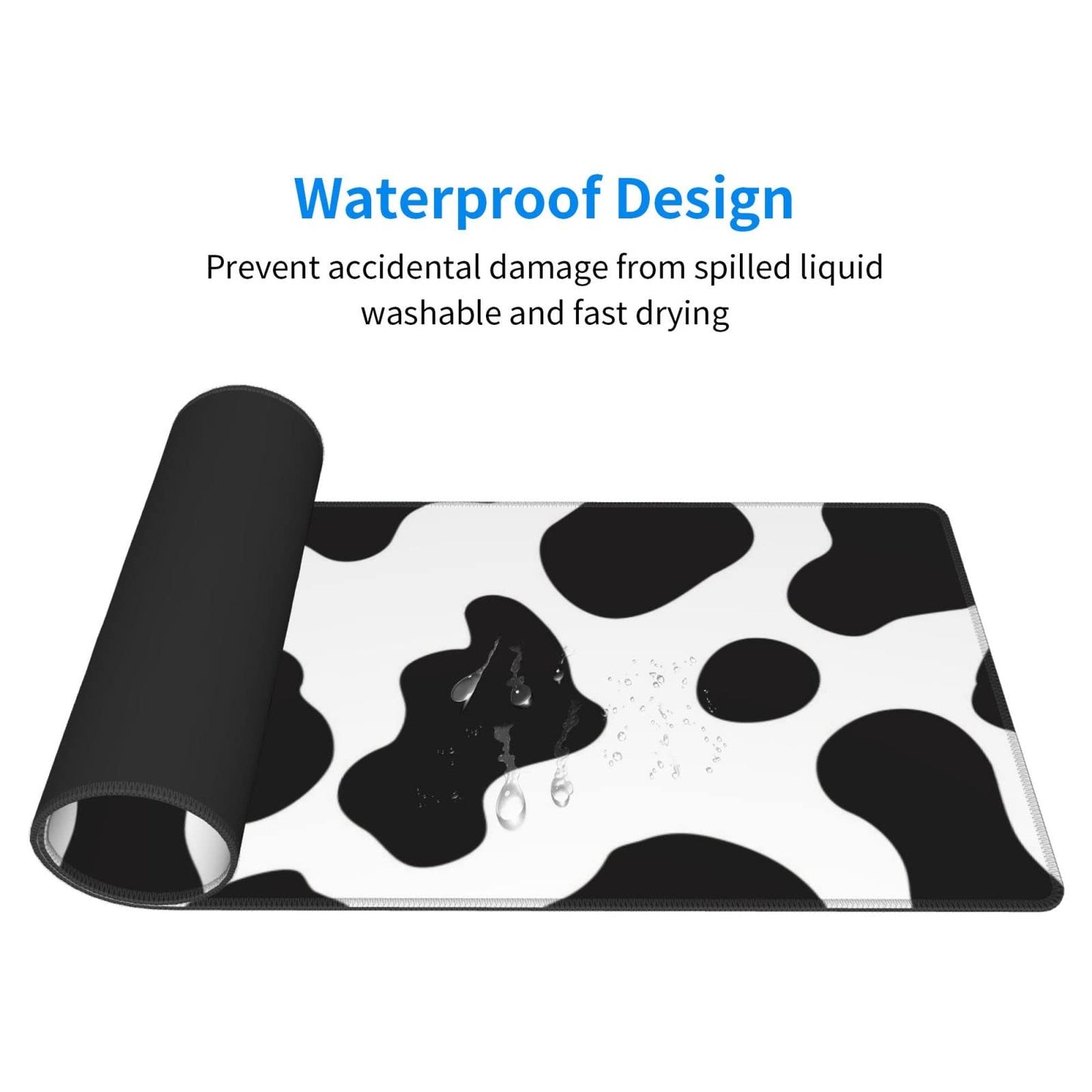 Sigouyinei Extra Large Desk Pad 31.5x12in Office Gaming Non-Slip Mouse Pad