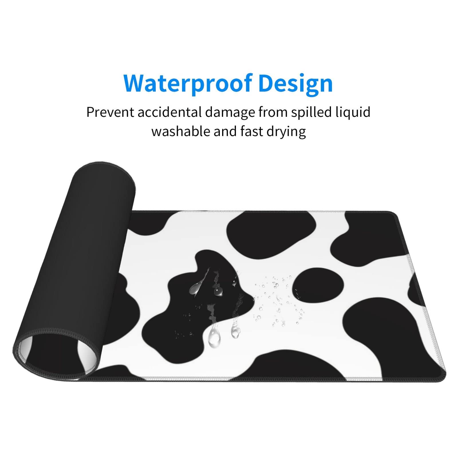 Sigouyinei Extra Large Desk Pad 31.5x12in Office Gaming Non-Slip Mouse Pad
