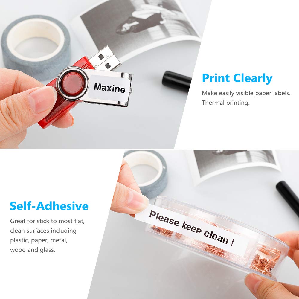 Replace for Dymo Label Maker Refills Compatible with Dymo Label Tape 91330