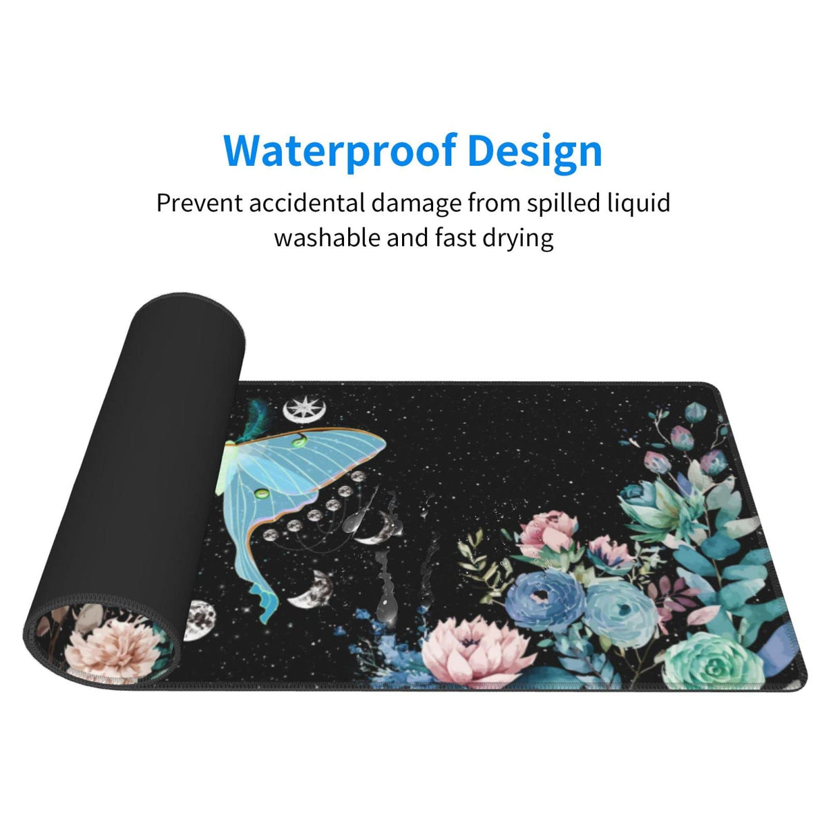Sigouyinei Extra Large Desk Pad 31.5x12in Office Gaming Non-Slip Mouse Pad