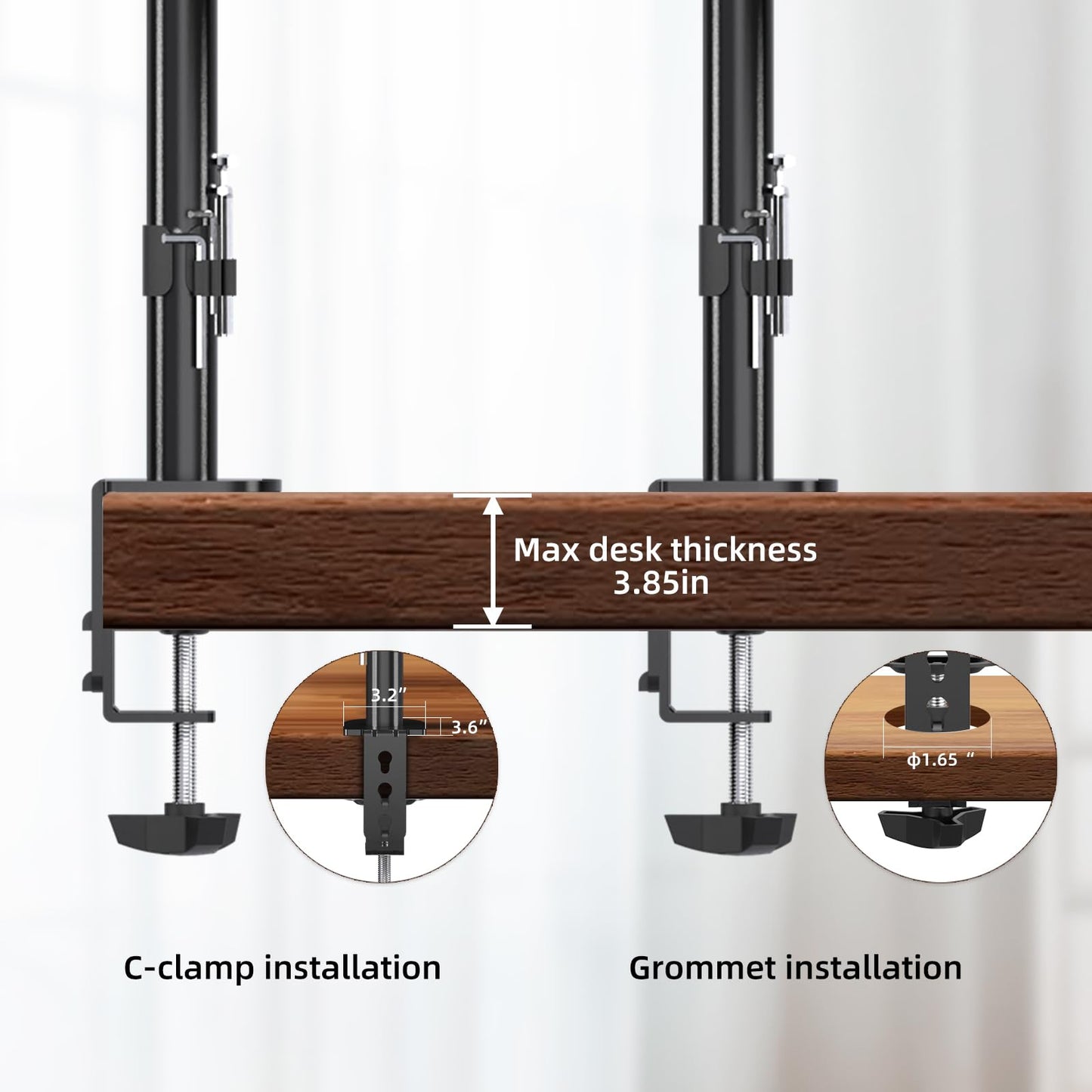 PHOLITEN Monitor Mount for 13-32" Screens, Up to 20lbs
