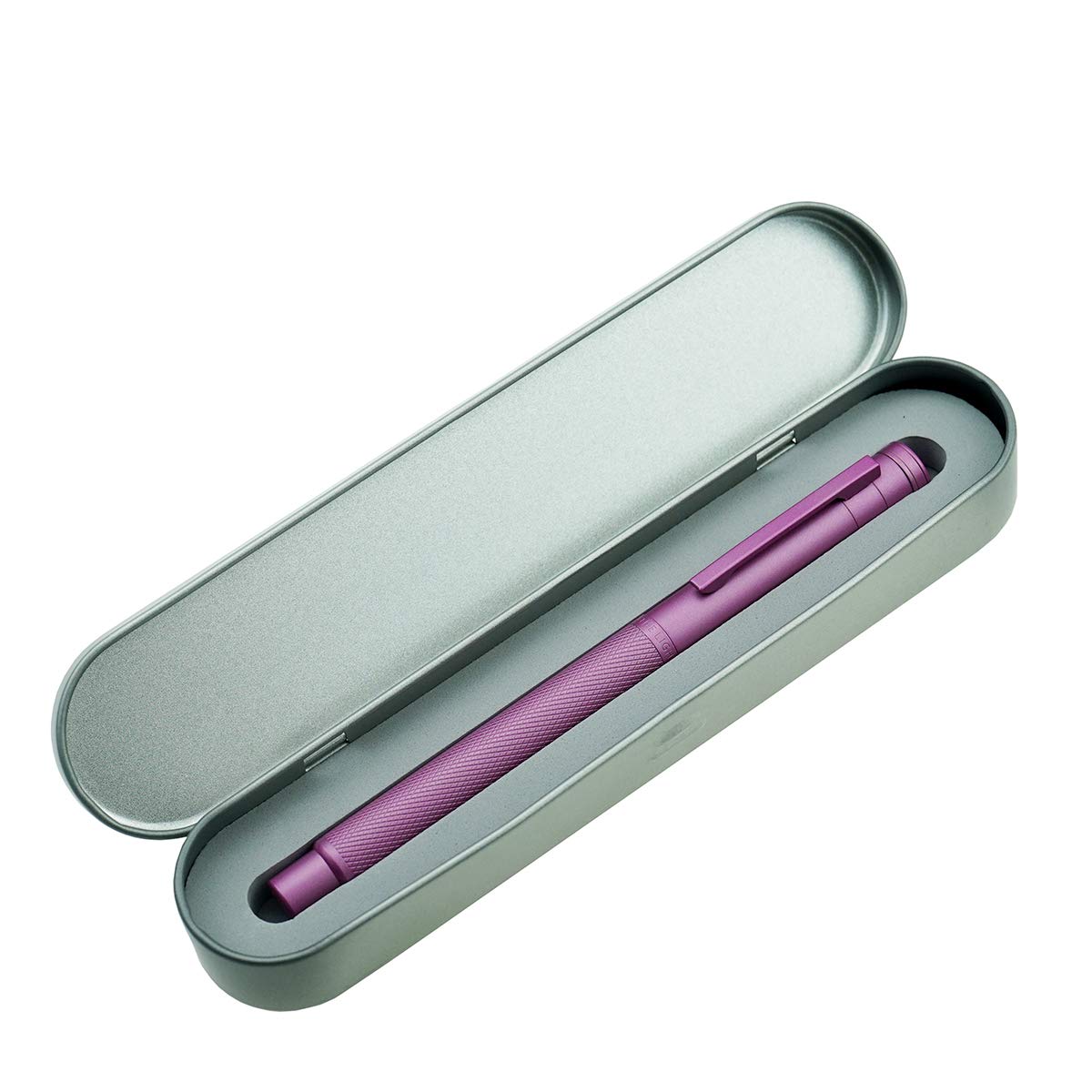 Asvine Pink Forest Fountain Pen Extra Fine Nib, Classic Design with Converter and Metal Pen Case