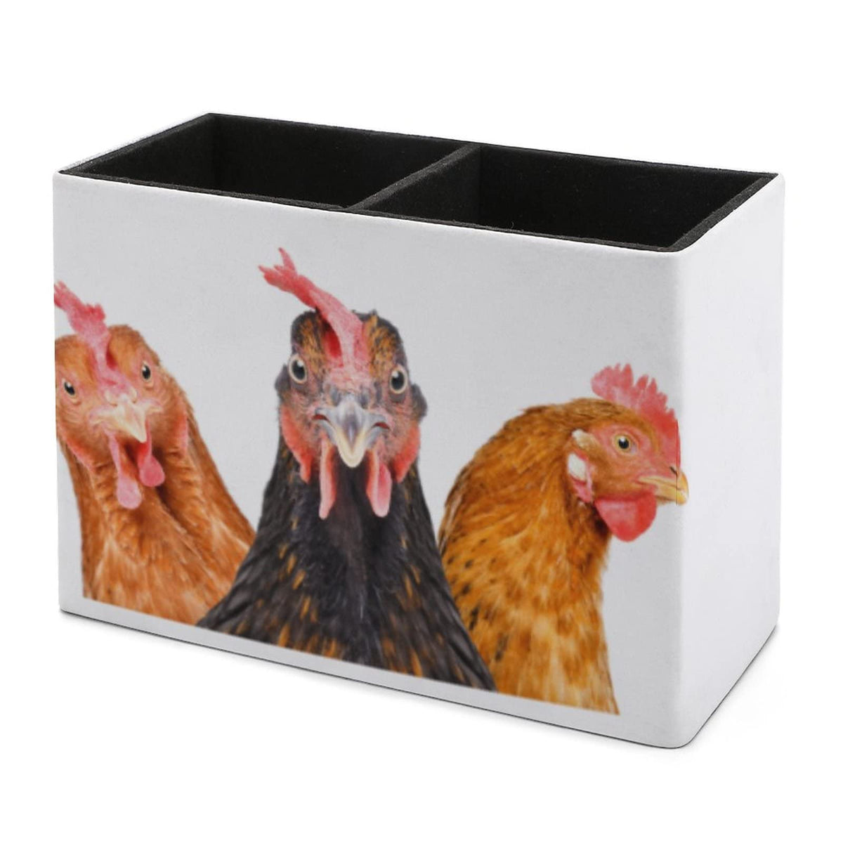 Niapessel Pencil Holder for Desk, Funny Three Chickens Pen Holder Storage Desktop Pen Organizer