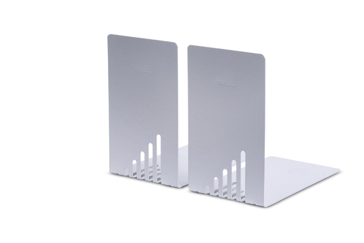 Maul 85 x 140 x 140 mm Narrow Metal Book Ends - Silver