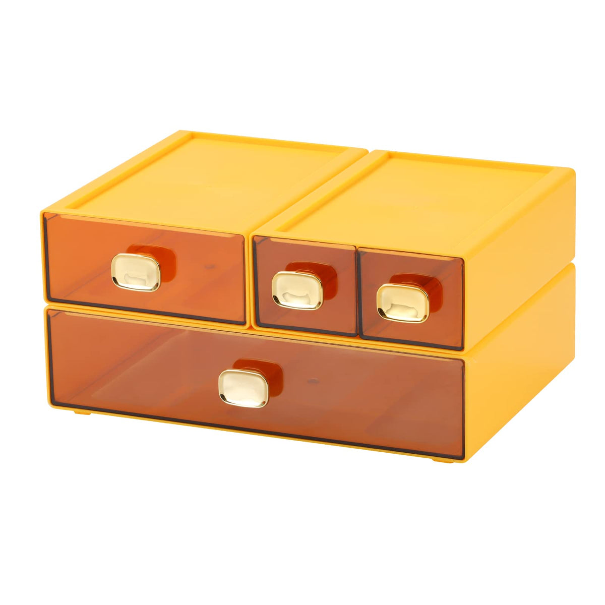 OSteed Desktop Storage Drawers, Stackable Countertop Organizer with Drawers