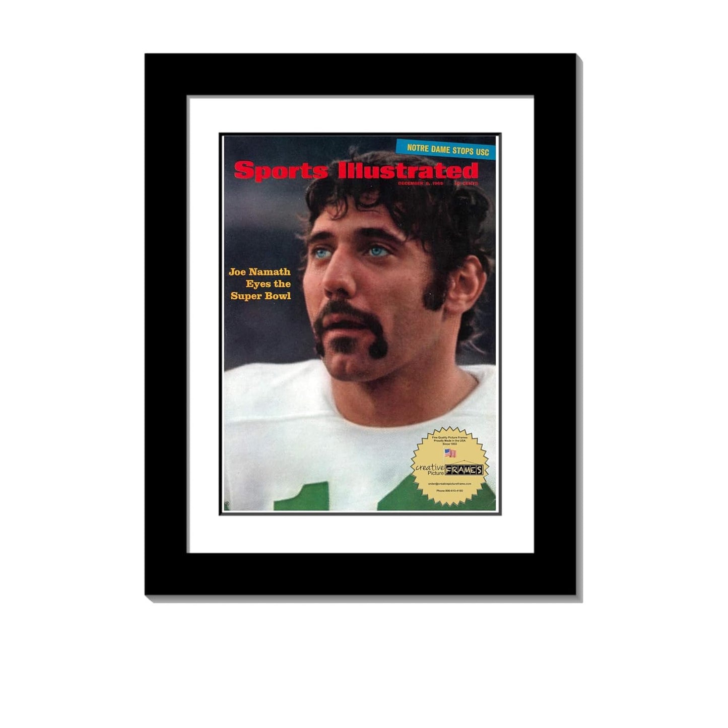 Creative Picture Frames 8.25 x 11 Magazine Frame with Full-Strength Glass, Holds Up To A 1/4" Thick