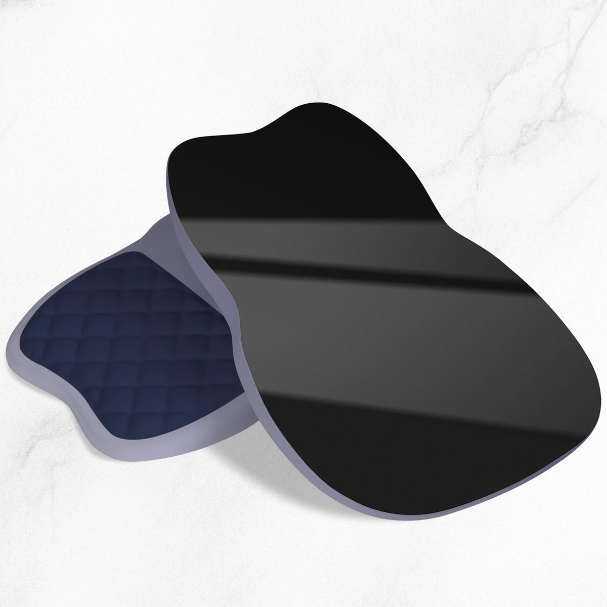 ITNRSIIET Ergonomic Mouse Pad Wrist Support with Memory Foam Massage Bulge & Non-Slip PU Base