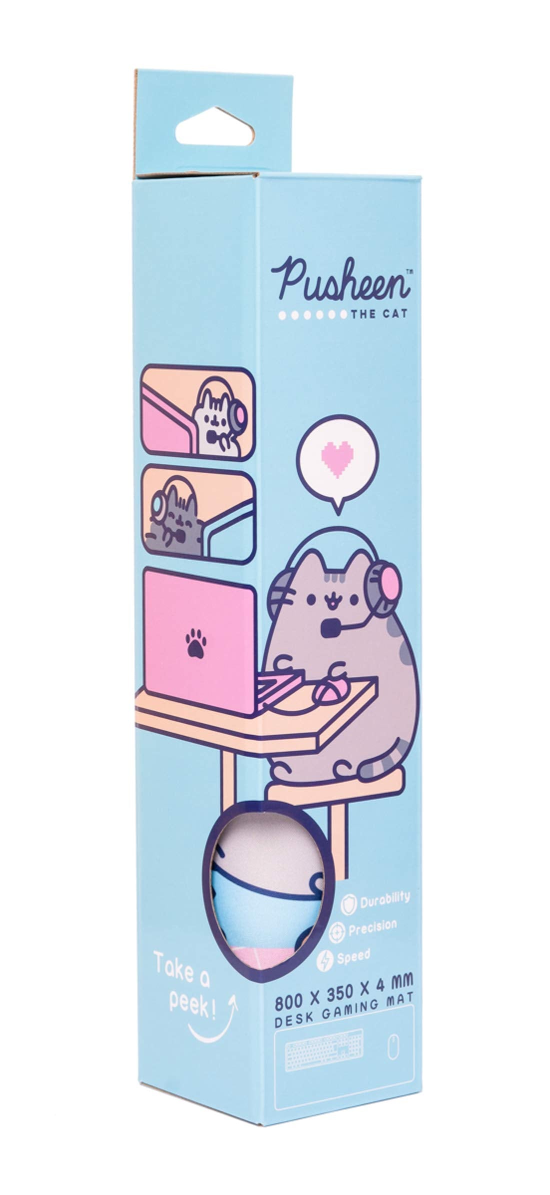Grupo Erik Pusheen Mouse Pad Gaming 31.5x13.8in, Pusheen Gifts