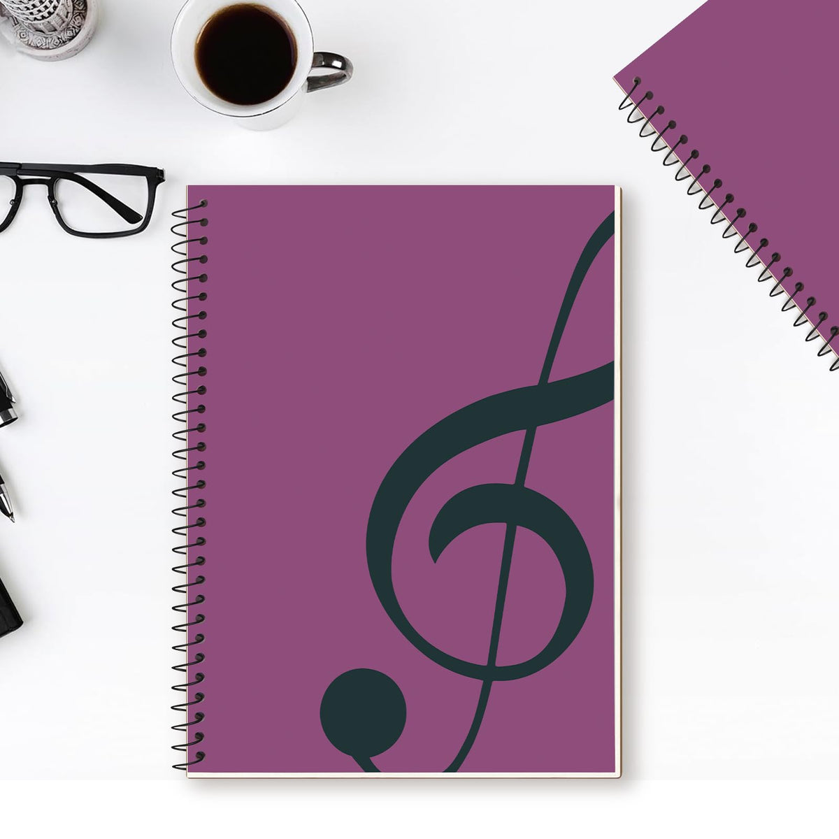 MOREYES Music Notebook Composition Manuscript Staff Notebook with 100 Pages 10.24x7.5 inch/26x19cm
