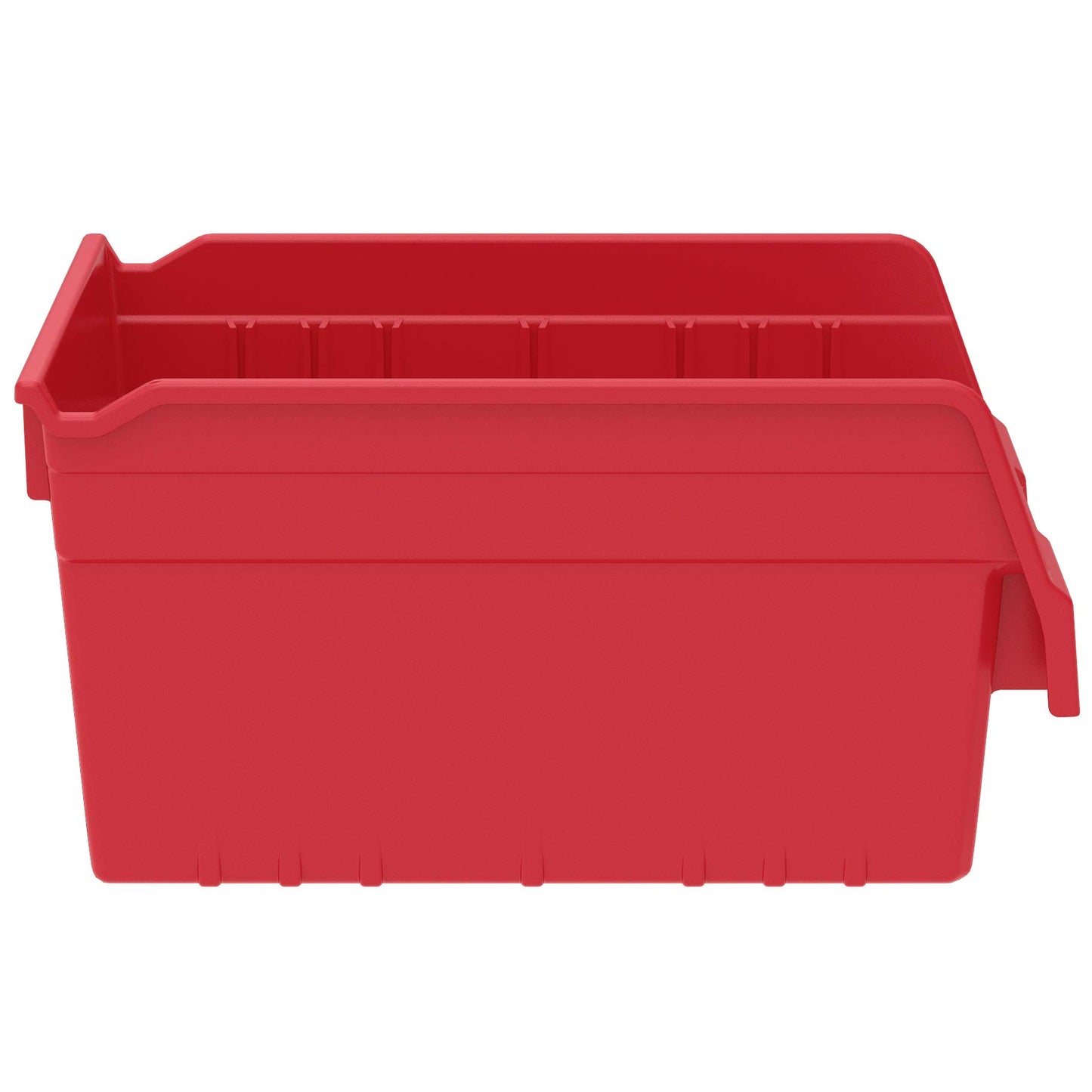 Akro-Mils 30080 Plastic Nesting ShelfMax Storage Bin Box, 12x8x6-Inch, Red (8-Pack)