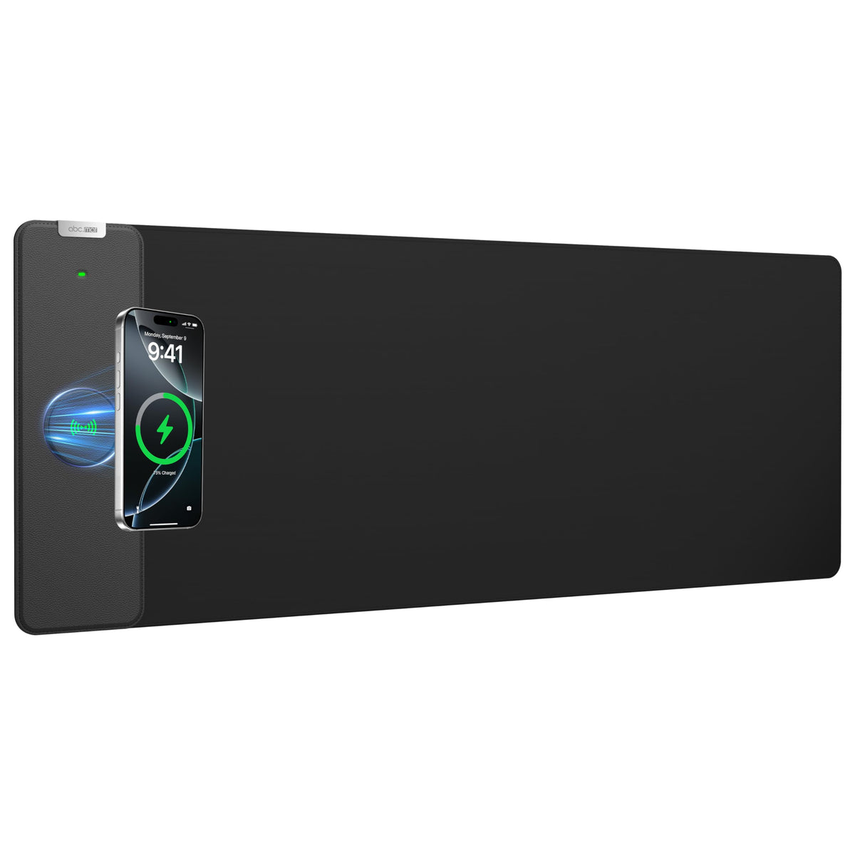 Magnetic Wireless Charging Mouse Pad, 31.5"x11.8" Large Desk Mat