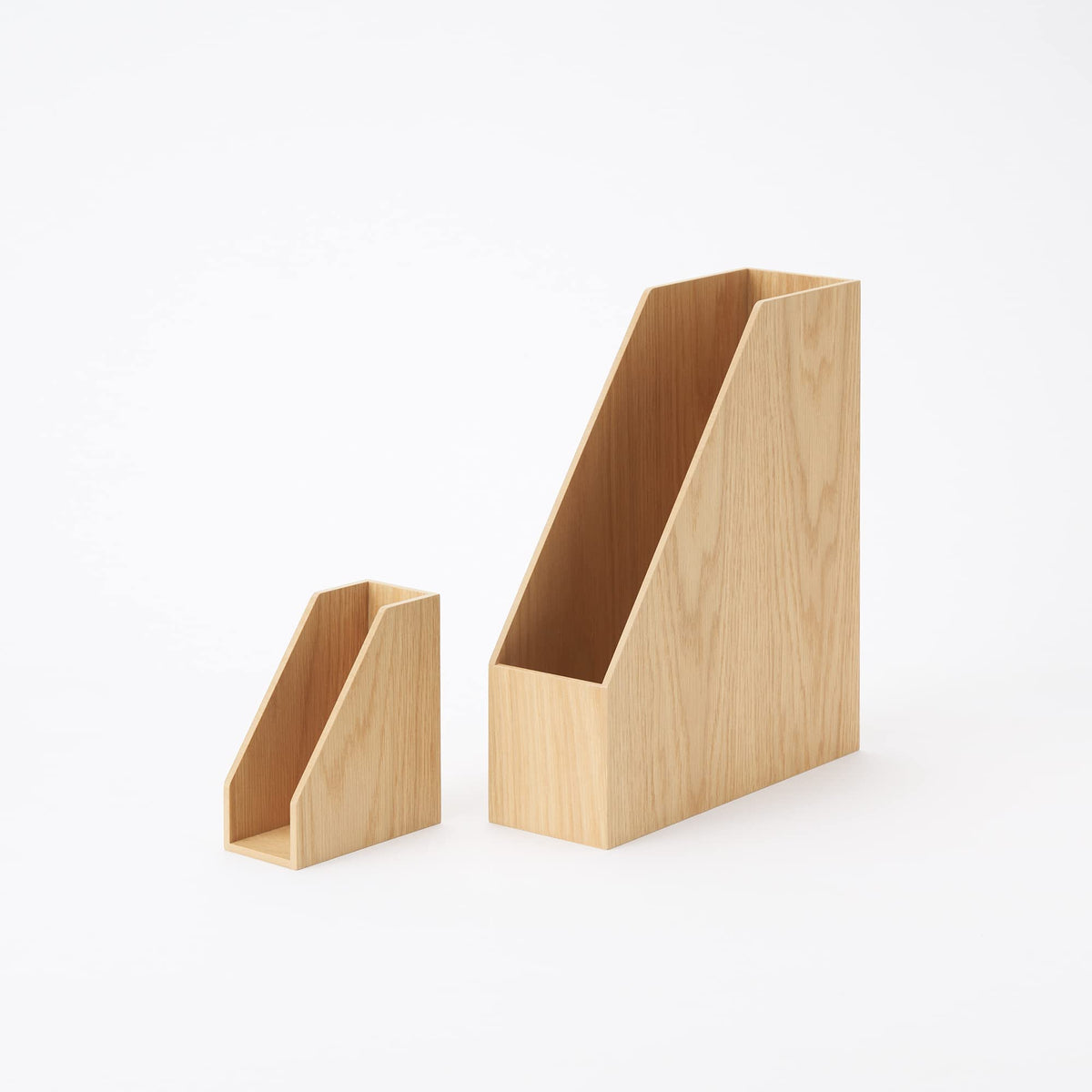 MUJI 44310205 Wooden Stand File Box, For A4, Approx. Width 3.6 x Depth 10.8 x Height 12.6 inches