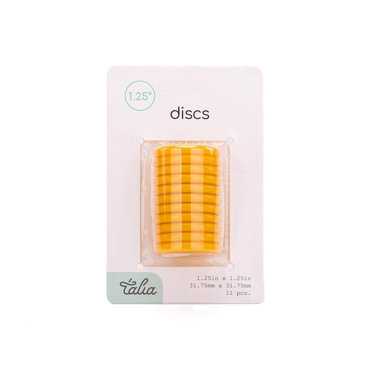 Talia Discbound Notebook - Discs (BBQ Mustard, 1.25inch)