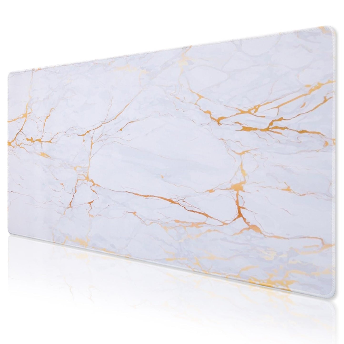 DOBAOJIA Marble Mouse Pad, Mouse and Keyboard Combo Pad XXXL 35.4” x 15.8”