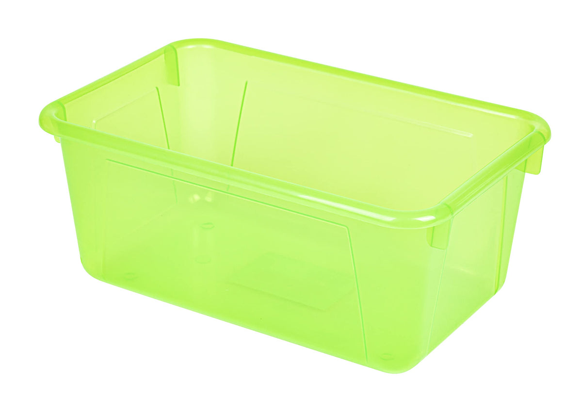 Storex Small Cubby Bins – Plastic Storage Containers for Classroom, 12.2 x 7.8 x 5.1 inches, Candy