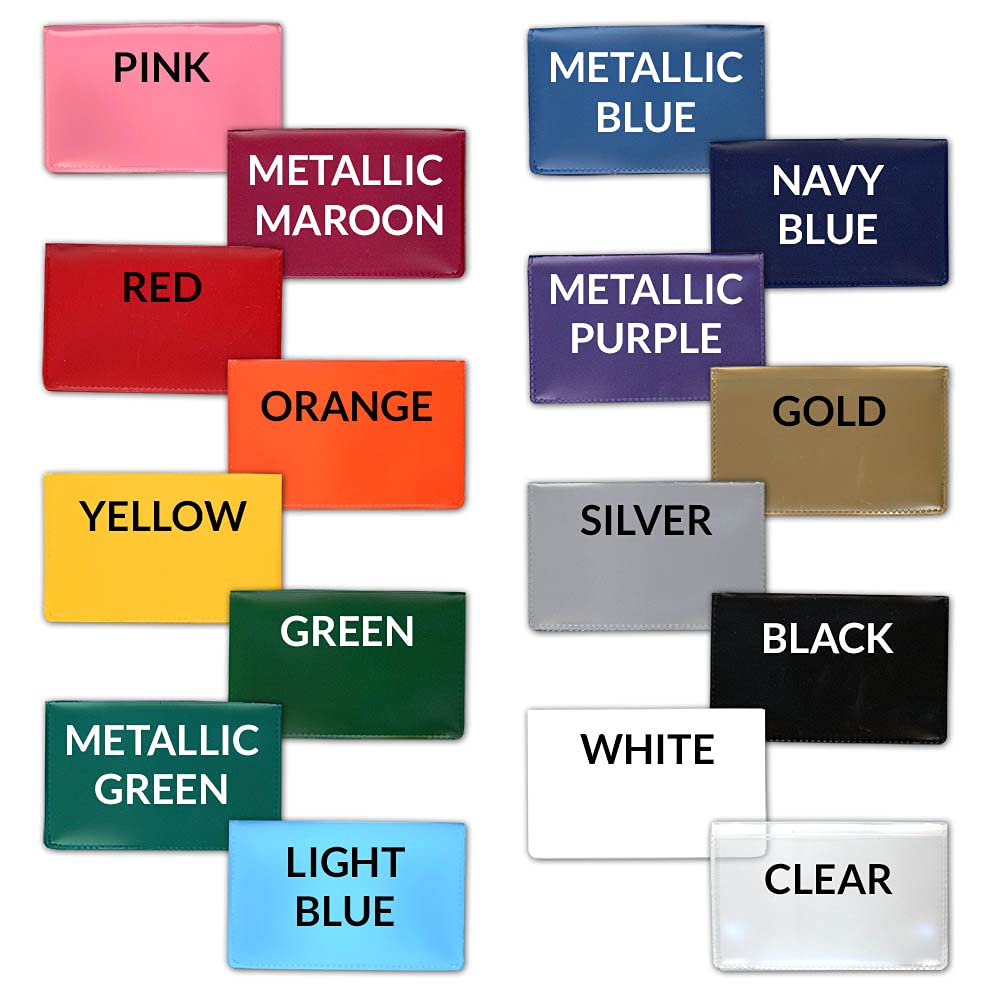 STORE SMART Folding Business Card Holders Rainbow 32-Pack - Each Side Holds 2" x 3 1/4" - RPP2915VP