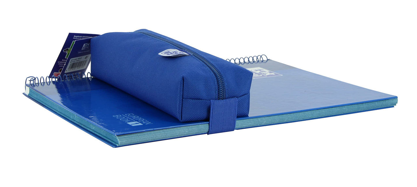 Oxford, Rectangular Pencil Case Kangoo with Rubber 22cm Blue