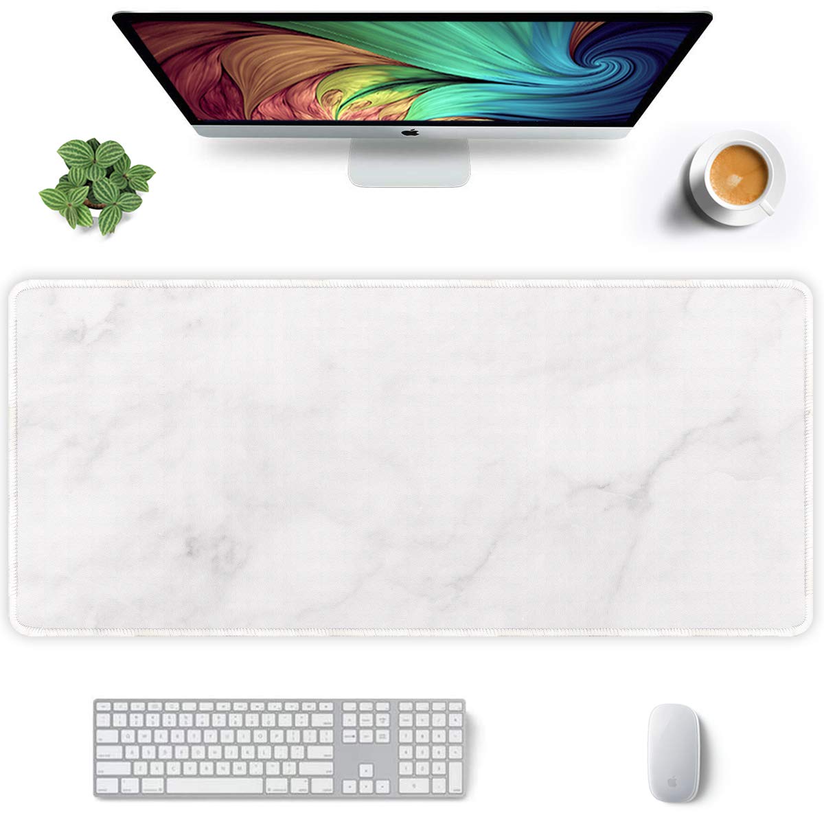 Auhoahsil Extended Mouse Pad, XXL Gaming Mouse Pads, Large Big Mousepad Laptop Computer Keyboard