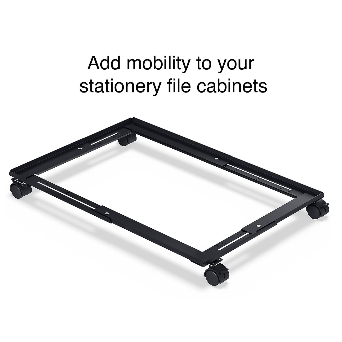 Staples Vertical File Caddy, Letter/Legal, Black, 2-Pack