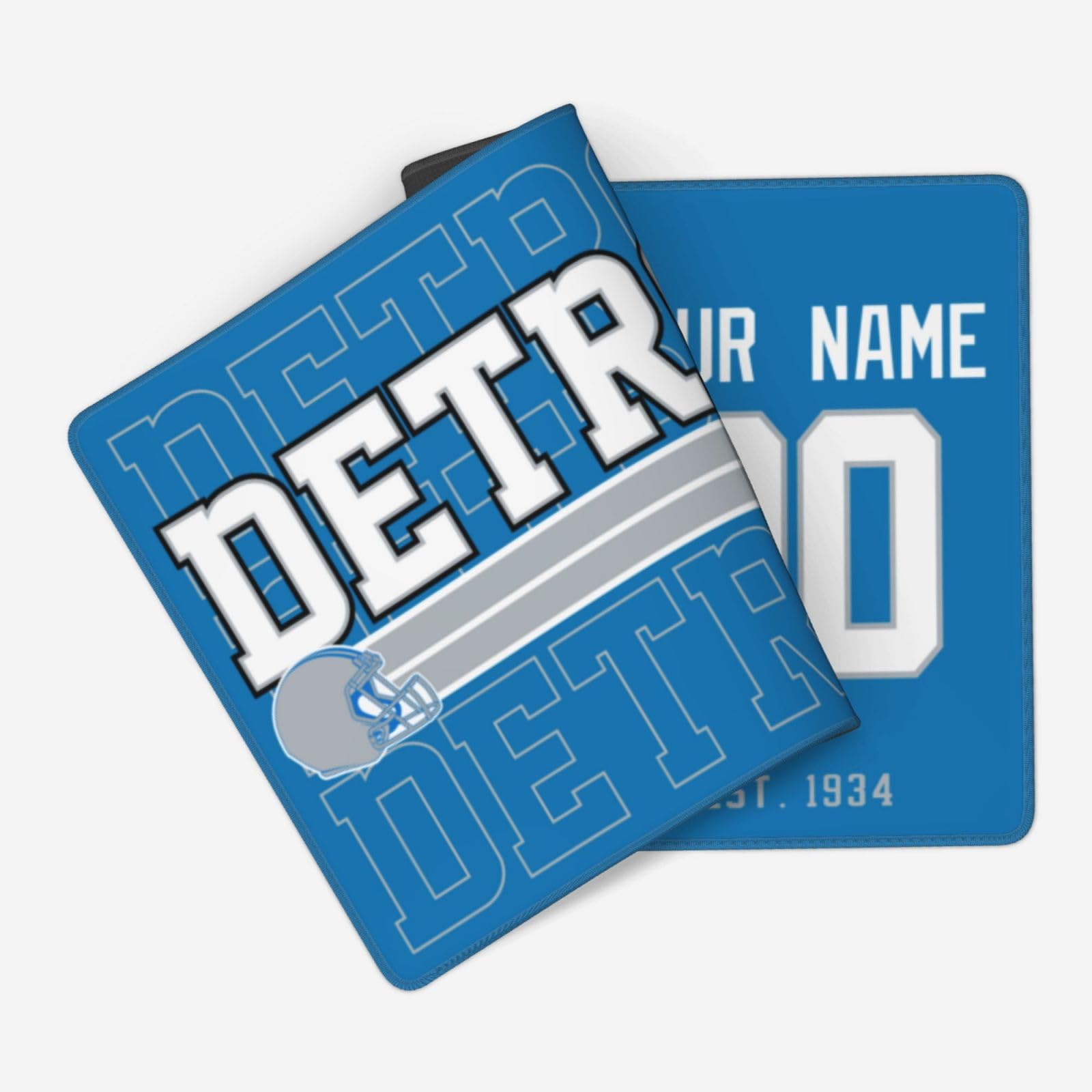 ANTKING Detroit Mouse Pad Custom Name and Number Desk Pad for Men Women Youth Gifts