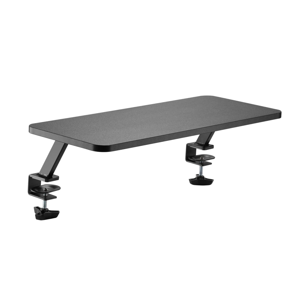 Kantek Ergonomic Mounted Computer Monitor Riser Stand, Floating Desk Shelf, Clamp On Base, 25.6" X