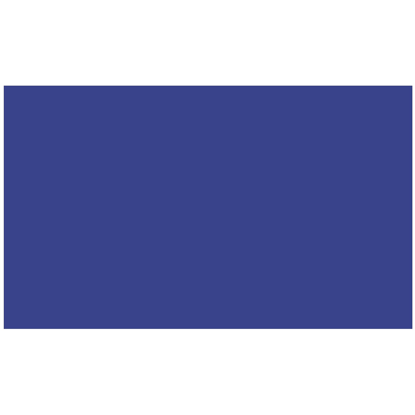 Colonial Cards: 150 Color Cardstock 3" x 5" Index Cards, Dark Blue, Unruled