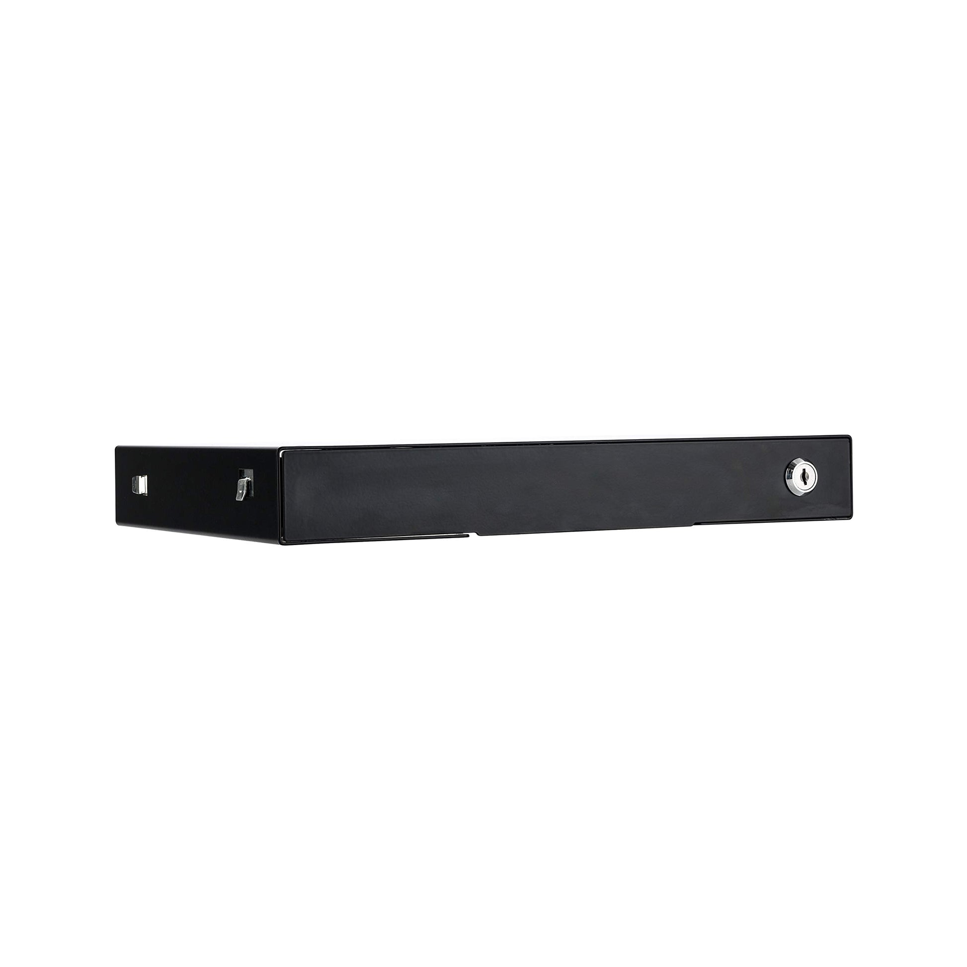 VWINDESK 14 inch Slim Under Desk Pull-Out Storage Office Mounted Sliding Metal Drawer For Standing