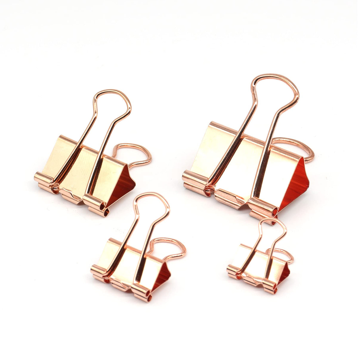 Binder Clip, Paper Binder Clips, Paper Clamps Assorted Sizes, (Large, Medium, Small, X-Small) Clips