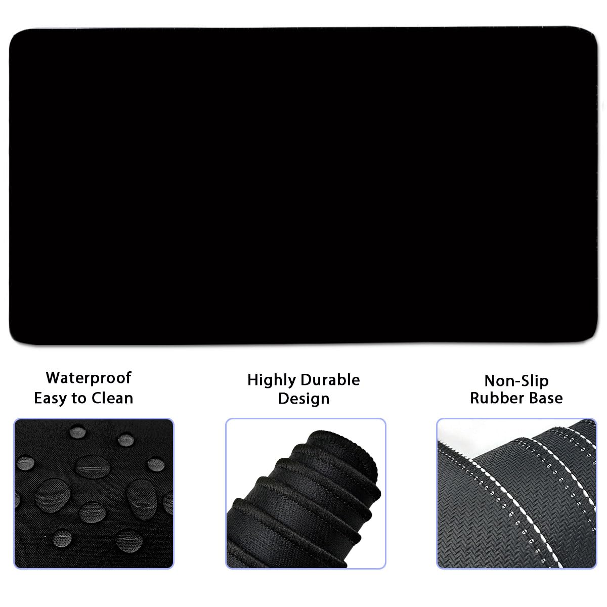 Keyboard Wrist Rest Large Mouse Pad Wrist Support for Computer, 4 in 1 Memory Foam Keyboard Pad