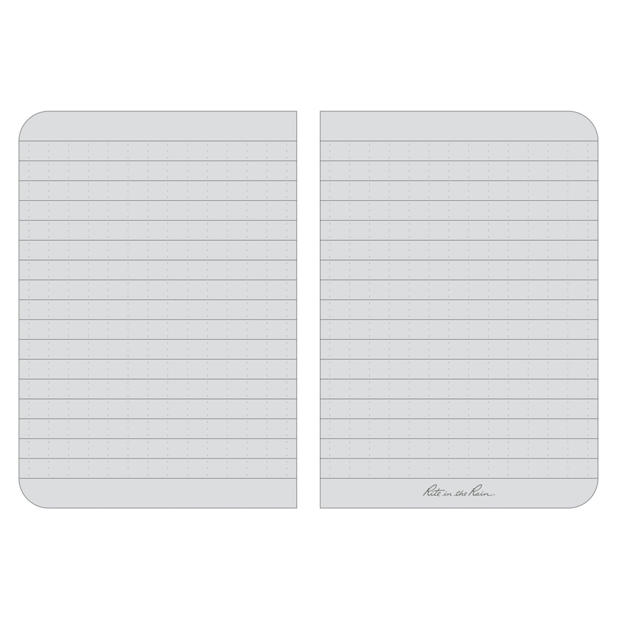 J.L. Darling Rite in The Rain Weatherproof Soft Cover Pocket Notebook, 3.5" x 5", Black Cover