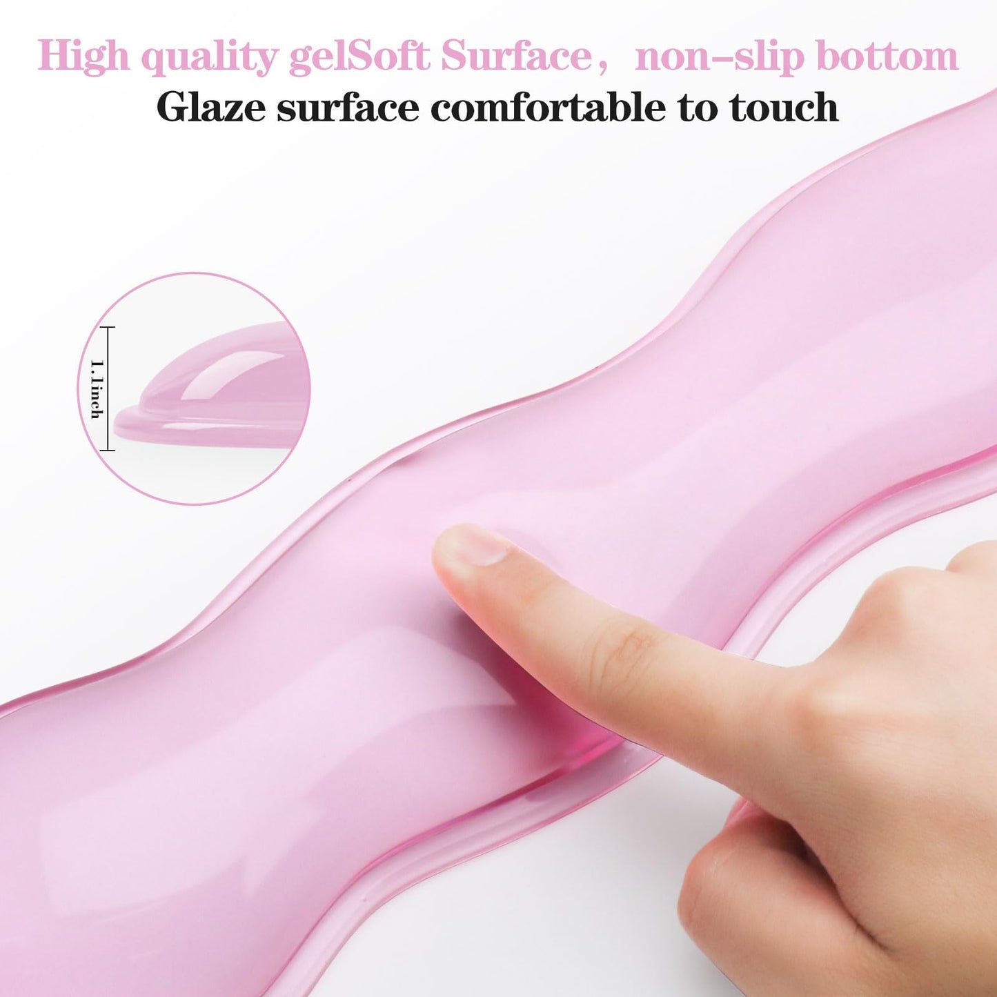 ABRONDA Gel Wrist Rest for Keyboard and Mouse, Wrist Rest for Keyboard, Mouse Wrist Support, Pain