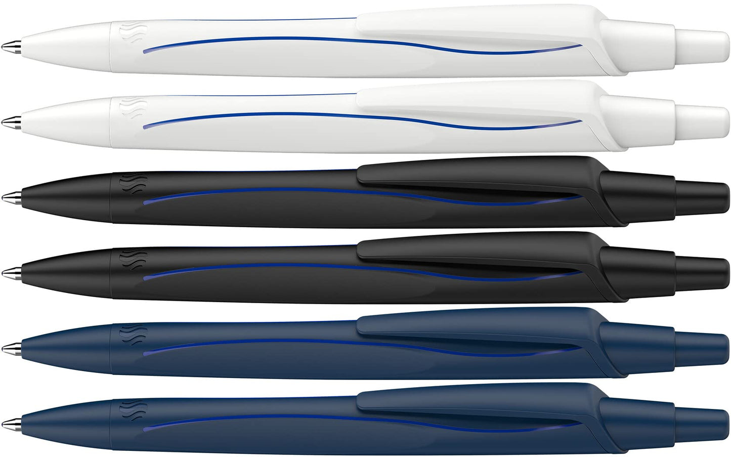 Schneider Reco 131886 Recycled Plastic Ballpoint Pen Awarded with The Blue Angel - Assorted Ink