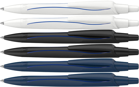 Schneider Reco 131886 Recycled Plastic Ballpoint Pen Awarded with The Blue Angel - Assorted Ink