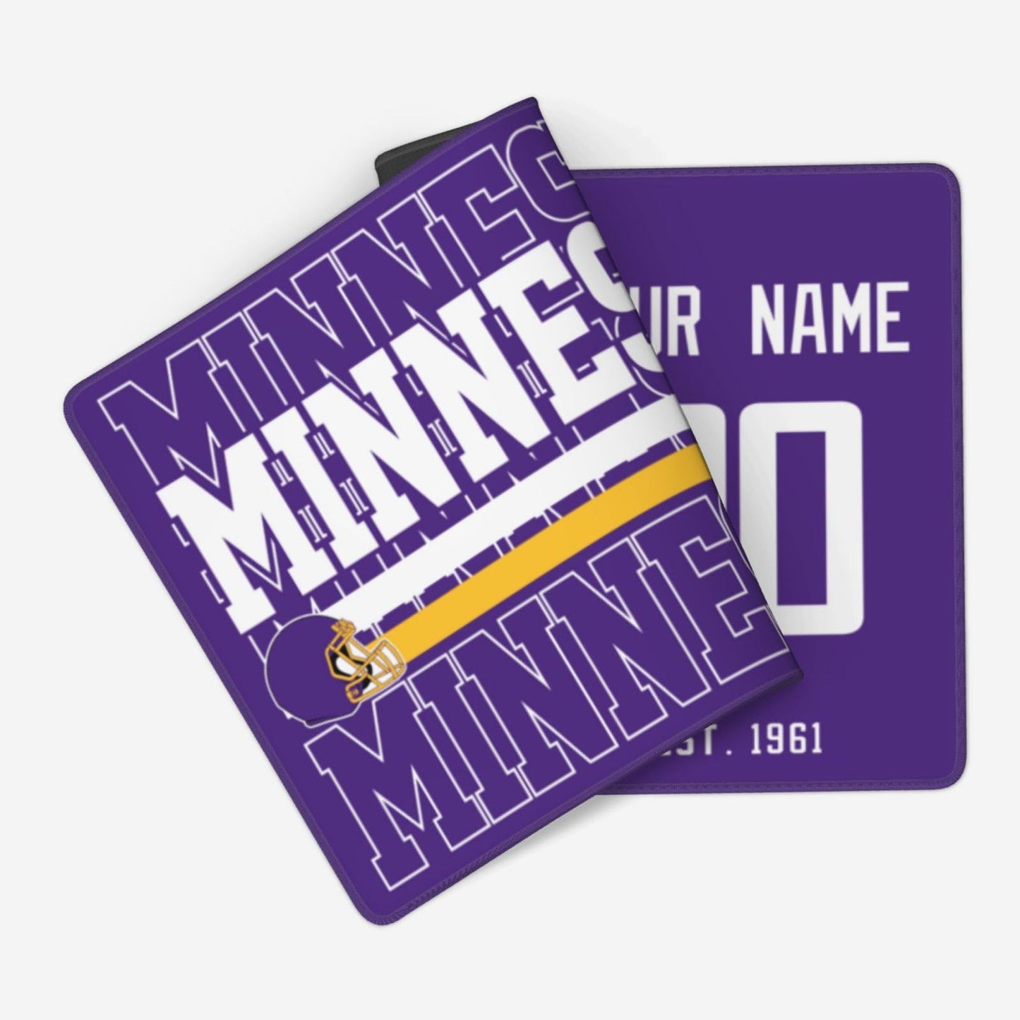 ANTKING Minnesota Mouse Pad Custom Name and Number Desk Pad for Men Women Youth Gifts