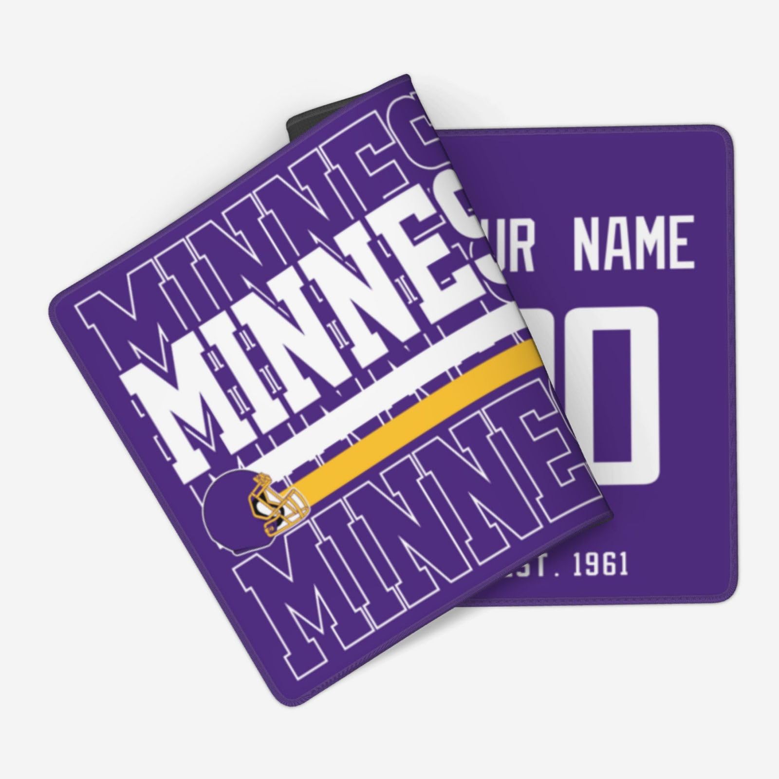 ANTKING Minnesota Mouse Pad Custom Name and Number Desk Pad for Men Women Youth Gifts