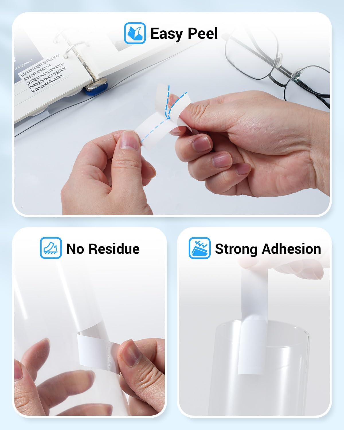 18mm 0.7 Laminated White Tz Tape Compatible with Brother Label Maker Tape
