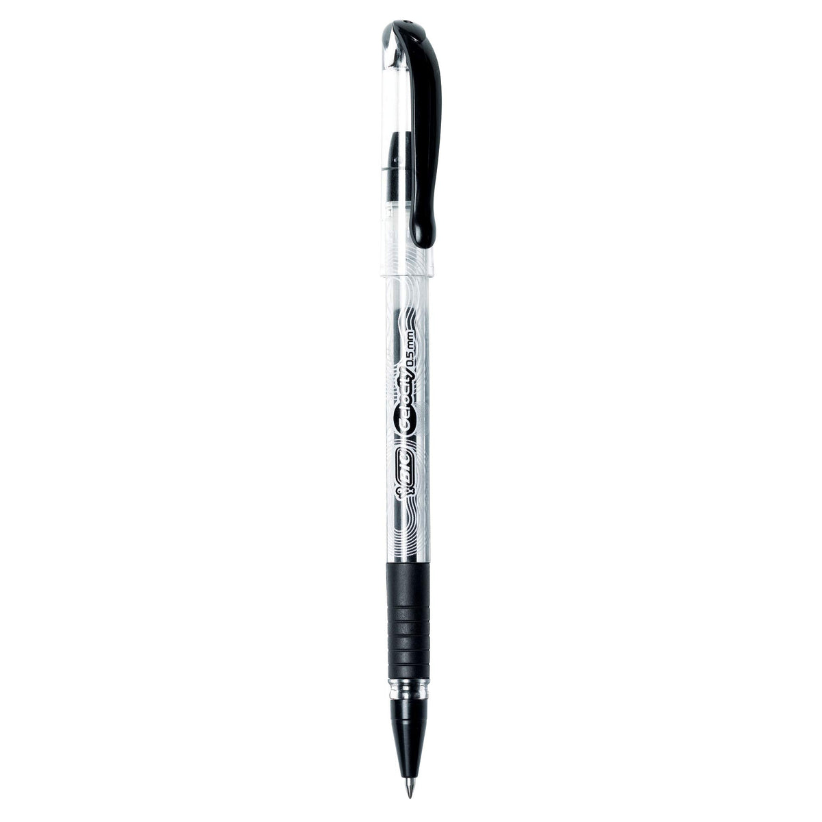BIC Gel-ocity Smooth Stic Gel Pen, Fine Point, 0.5mm, Black Ink, 36-Count