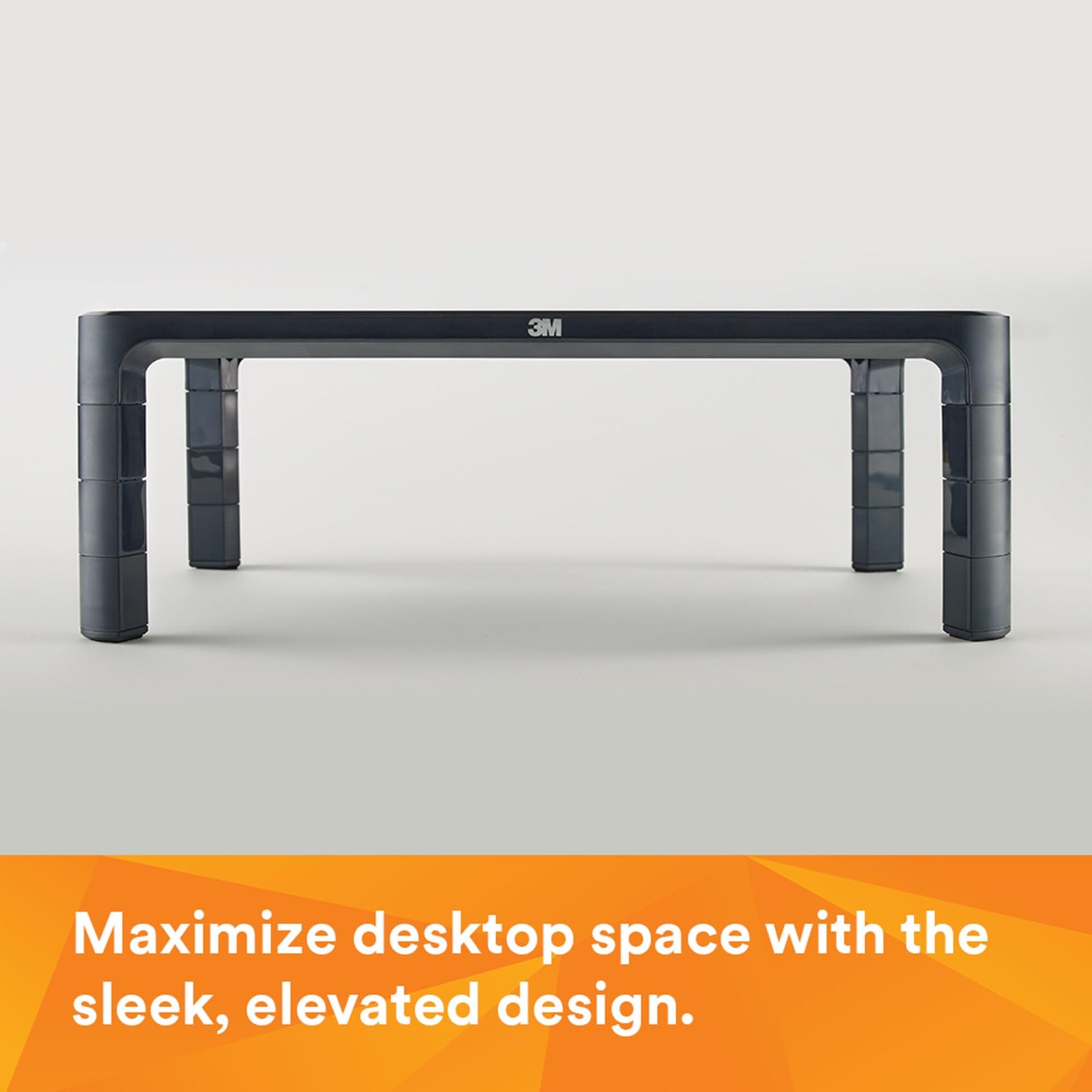 3M Adjustable Computer Monitor Stand, 16 in x 12 in x 13.6 in