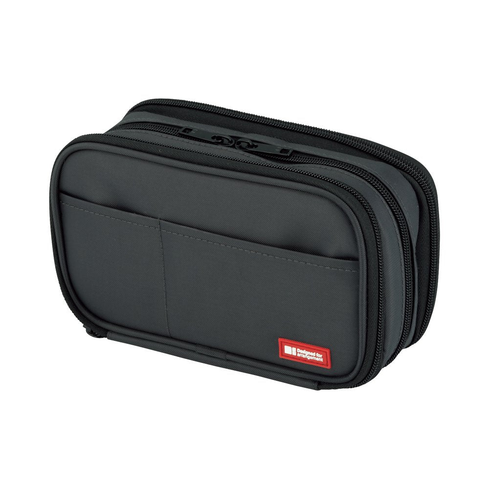 LIHITLAB Large Capacity Triple Zipper Pencil Case For School Office College, Big Capacity 8