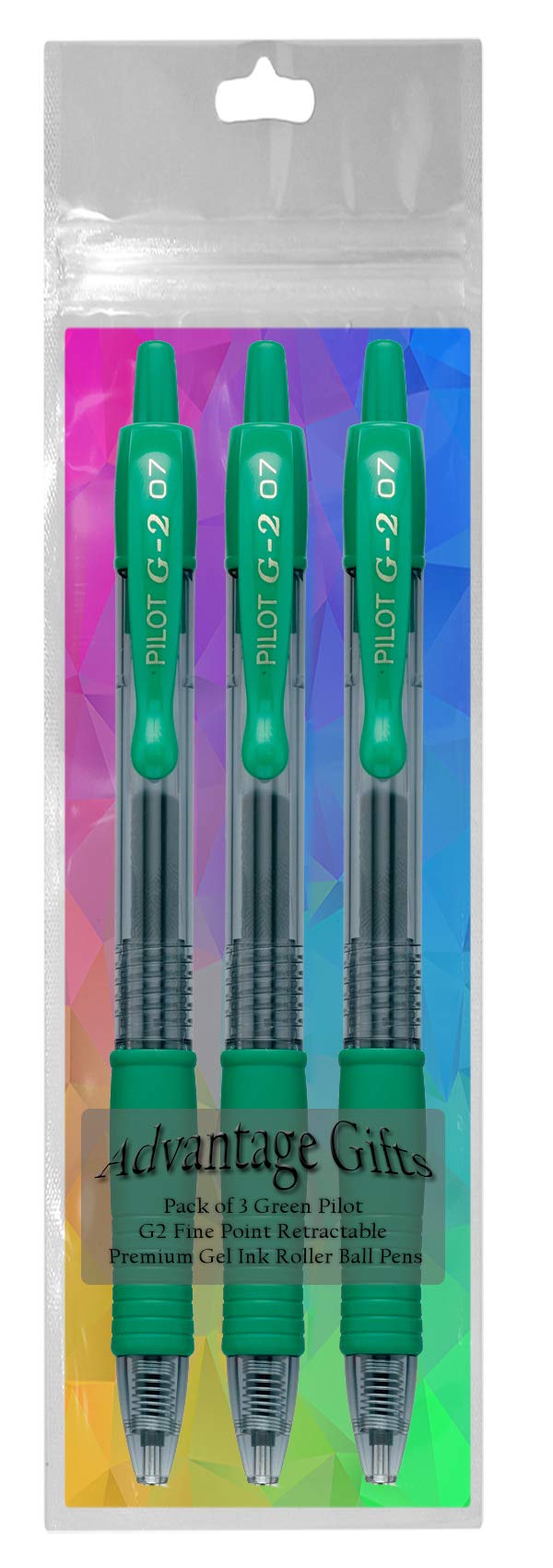 Advantage Gifts G2 Retractable Premium Gel Ink Roller Ball Pens Fine Point Fine Point (.7mm) Green