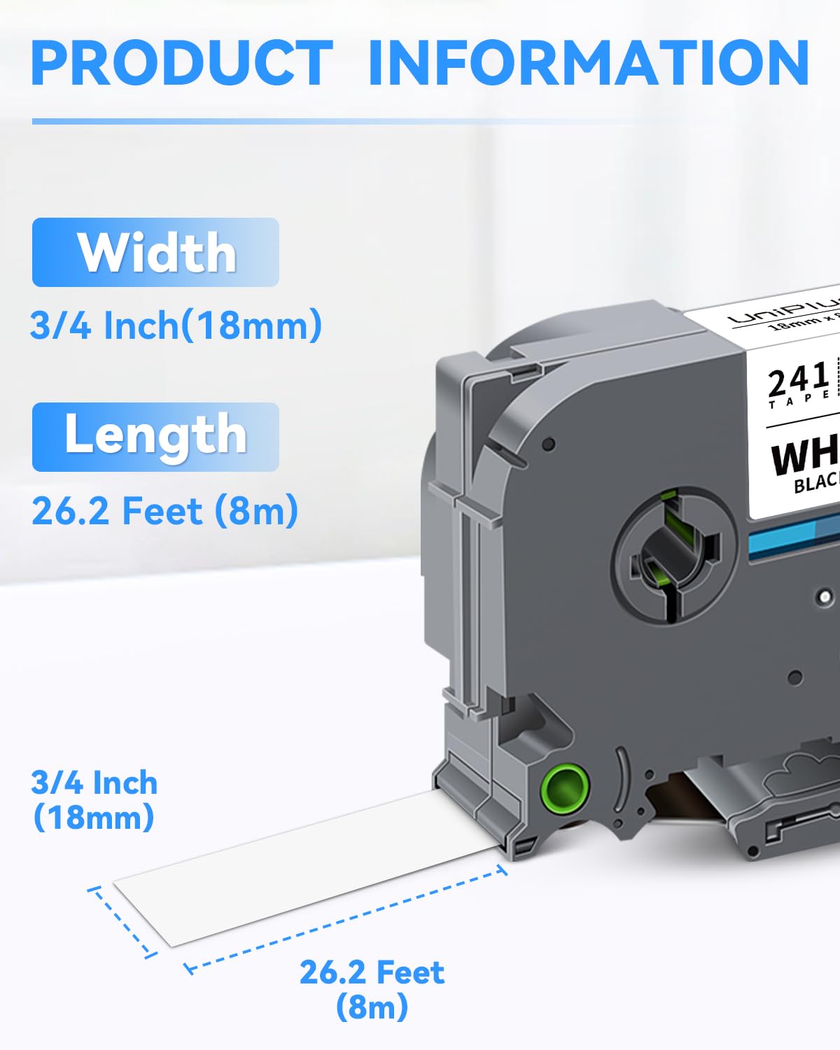 UniPlus Compatible for TZ Color TZe-141 TZe-241 TZe441 TZe541 TZe641 TZe741