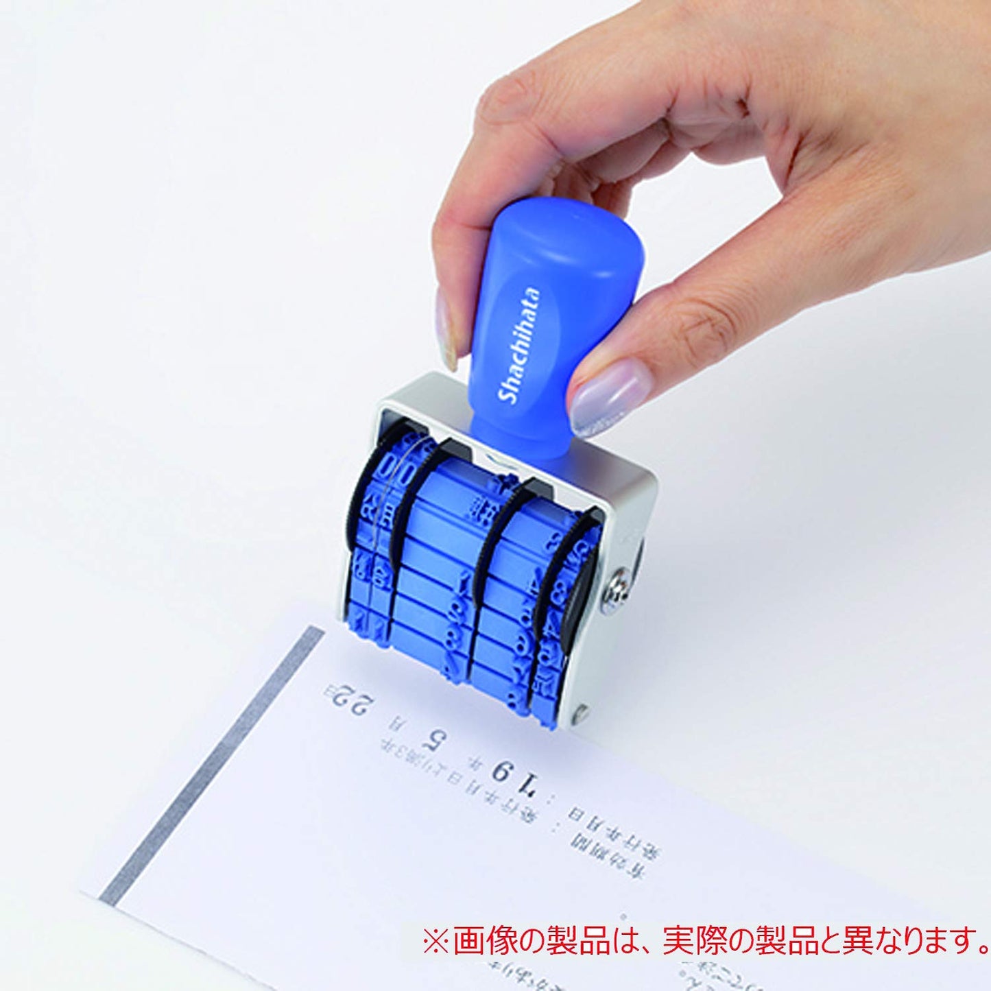 Shachihata Rotating Rubber Stamp European 6 Rows No. 4 Mincho Body