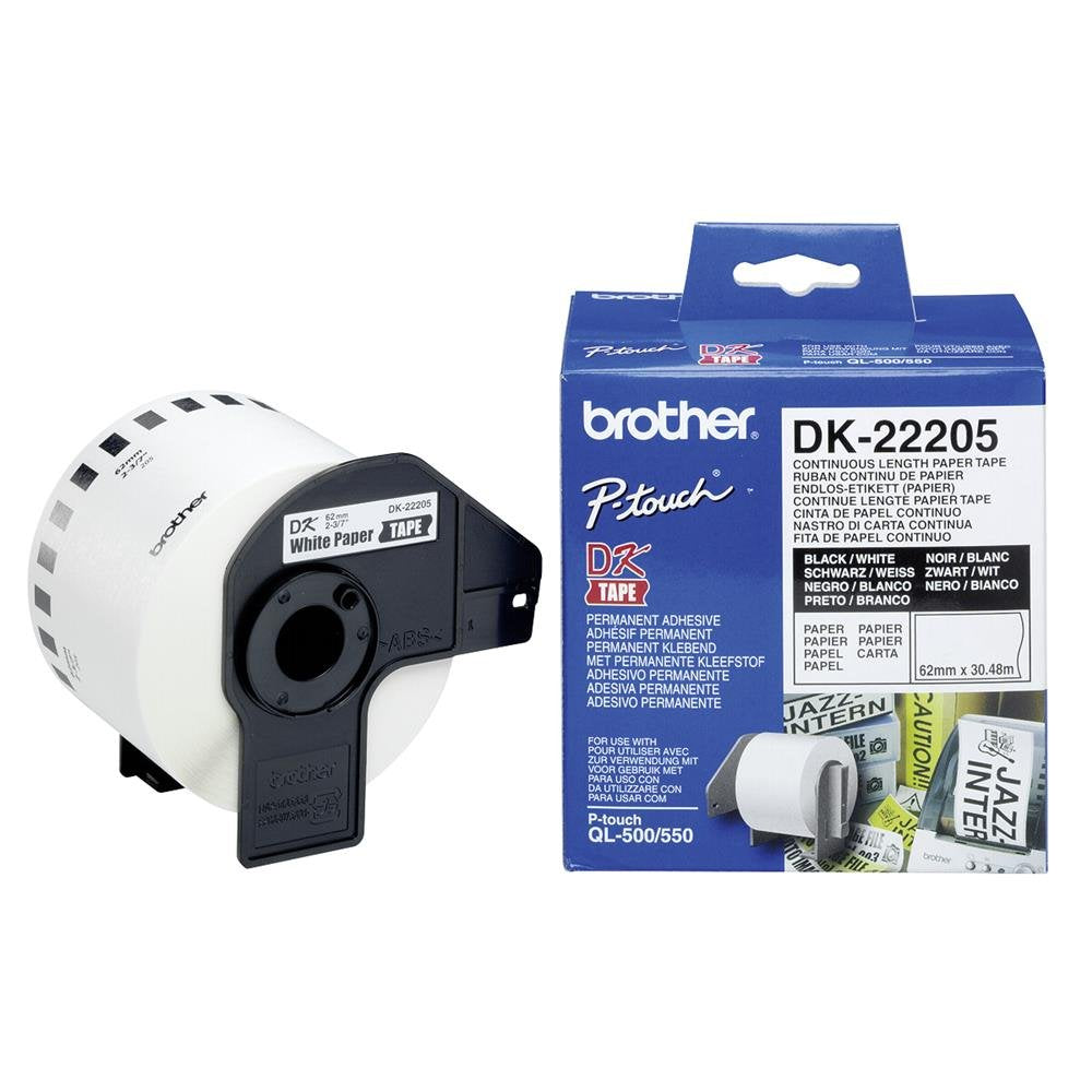 Brother DK22205 DK Label (62mm x 30m)