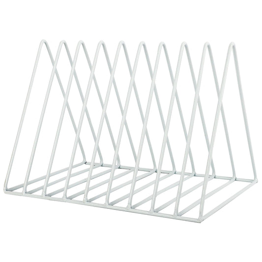 EASEPRES Vinyl Record Holder Storage, 9 Slot Metal Magazine Book Album Display Rack, Stylish