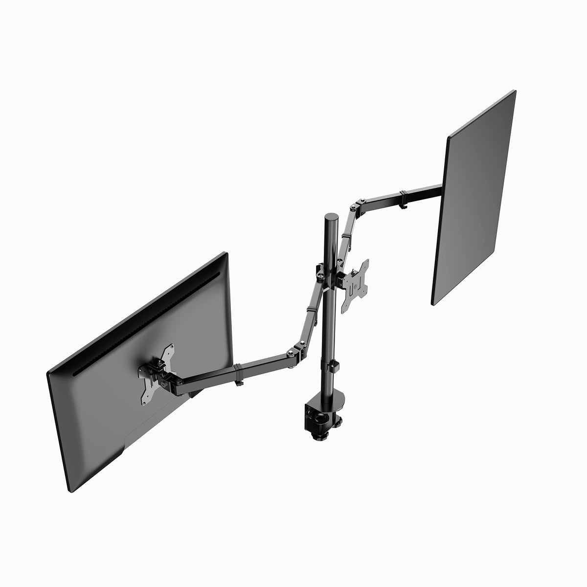 Rocelco Premium Triple Monitor Desk Mount - Standard Pattern Fits 13" - 27" LED LCD Flat Computer
