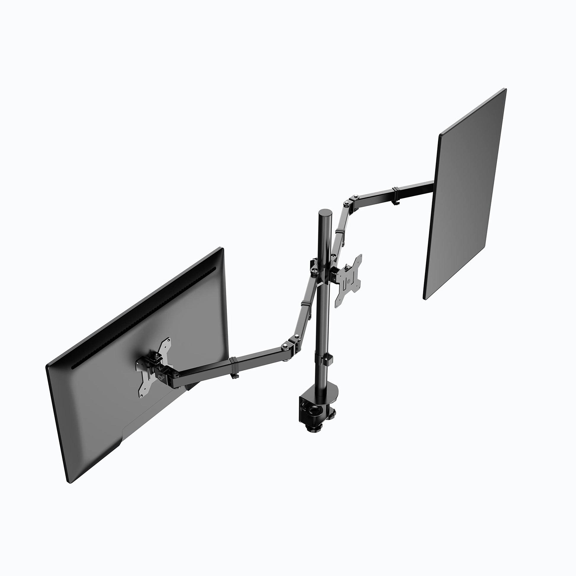Rocelco Premium Triple Monitor Desk Mount - Standard Pattern Fits 13" - 27" LED LCD Flat Computer