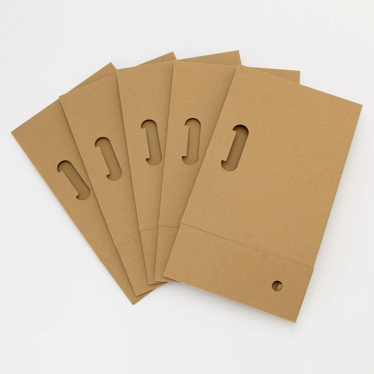 Muji 02081355 One-Touch Assembled Cardboard File Box, Set of 5, for A4